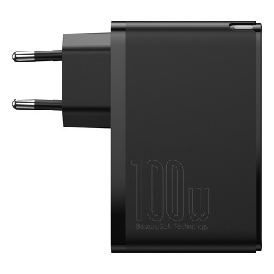 Зарядное устройство BASEUS GaN2 Pro Quick Charger 2*USB+2*USB-C, 5A, 100W, черный Зарядное устройство BASEUS GaN2 Pro Quick Charger 2*USB+2*USB-C, 5A, 100W, черный