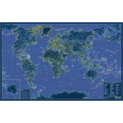 Карта мира. Светящаяся в темноте Карта мира. Светящаяся в темноте