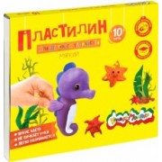 Пластилин для детского творчества, мягкий, со стеком. 10 цветов, 150 г. (ПКМ10-П)