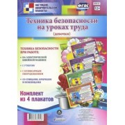 Комплект плакатов. Техника безопасности на уроках труда (для девочек). ФГОС
