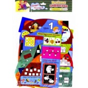 Двухсторонние цифры от 0 до 9 с развивающими заданиями, примерами, прописями. ФГОС ДО