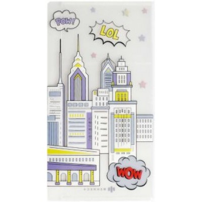 Папка для документов пластиковая 11.8х22.5 см, Город (53254) Папка для документов пластиковая 11.8х22.5 см, Город (53254)