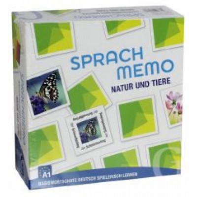 Sprachmemo Deutsch. Natur und Tiere. Sprachspiel Sprachmemo Deutsch. Natur und Tiere. Sprachspiel