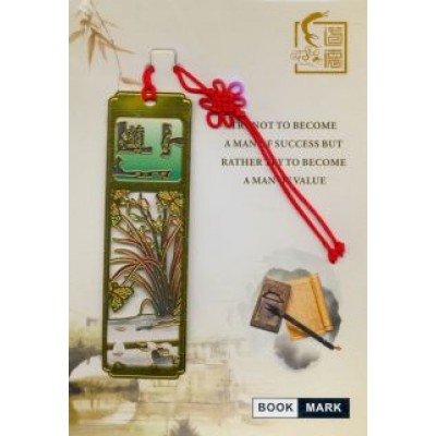 Закладка для книг металлическая, с лентой, в ассортименте Закладка для книг металлическая, с лентой, в ассортименте