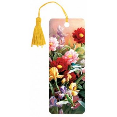 3D закладка для книг с линейкой Цветы 3D закладка для книг с линейкой Цветы