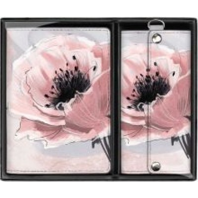 Обложка для паспорта + ключница Мак Обложка для паспорта + ключница Мак