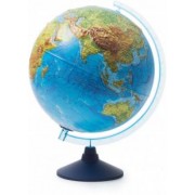 Интерактивный глобус Земли, физико-политический, d=320 мм, рельефный, с подсветкой (INT13200291)