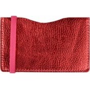 Чехол для пластиковых карт "НАППА КРАСНЫЙ МЕТАЛЛ" 2 отделения (48387)