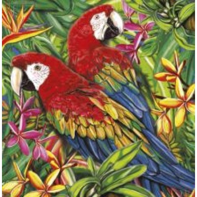 Алмазная мозаика Тропические птицы, без подрамника Алмазная мозаика Тропические птицы, без подрамника