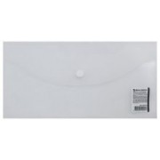 Папка-конверт с кнопкой для билетов (прозрачная, 250х135 мм) (227316)