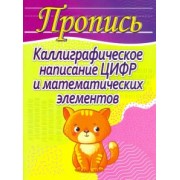 Каллиграфическое написание цифр и математических элементов