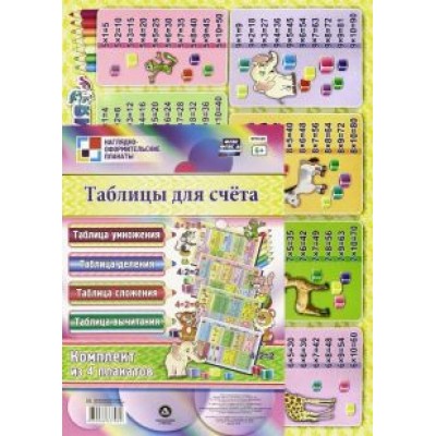 Таблицы для счёта. Комплект плакатов (4 плаката). ФГОС Таблицы для счёта. Комплект плакатов (4 плаката). ФГОС
