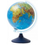 Интерактивный глобус Земли, физико-политический, d=250, с подсветкой (INT1250028)