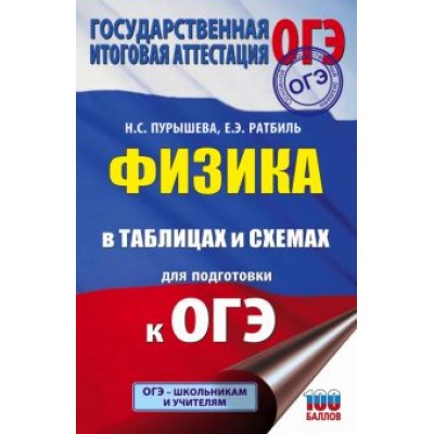 Пурышева, Ратбиль: ОГЭ. Физика в таблицах и схемах для подготовки к ОГЭ. Справочное пособие Пурышева, Ратбиль: ОГЭ. Физика в таблицах и схемах для подготовки к ОГЭ. Справочное пособие