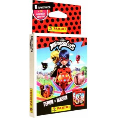 Блистер с наклейками Леди Баг и Супер-кот, 30 наклеек Блистер с наклейками Леди Баг и Супер-кот, 30 наклеек