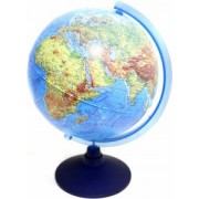 Глобус Земли физический, диаметр 25 см., с голубой подсветкой (Ве012500254)