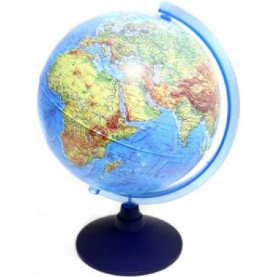 Глобус Земли физический, диаметр 25 см., с голубой подсветкой (Ве012500254) Глобус Земли физический, диаметр 25 см., с голубой подсветкой (Ве012500254)