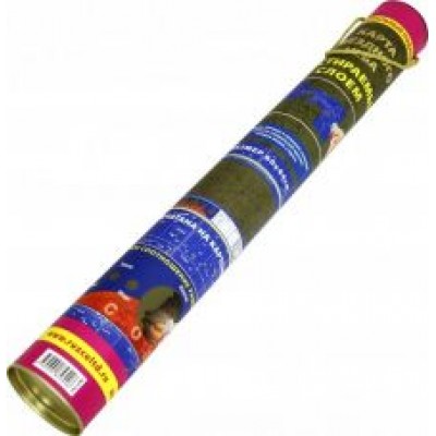 Карта звездного неба. Со стираемым слоем (в тубусе) Карта звездного неба. Со стираемым слоем (в тубусе)