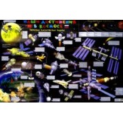 Настенная детская космическая карта. Наши достижения в космосе