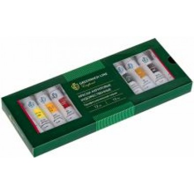 Краски акриловые, художественные, 12 шт., 12 цветов (AP_23221) Краски акриловые, художественные, 12 шт., 12 цветов (AP_23221)