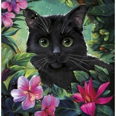 Алмазная мозаика Волшебный кот, без подрамника , 30х30 см Алмазная мозаика Волшебный кот, без подрамника , 30х30 см