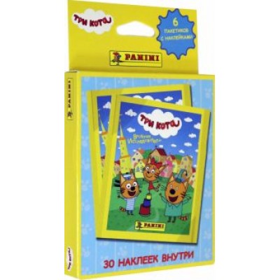 ТРИ КОТА. Блистер с наклейками, 6 пакетиков ТРИ КОТА. Блистер с наклейками, 6 пакетиков