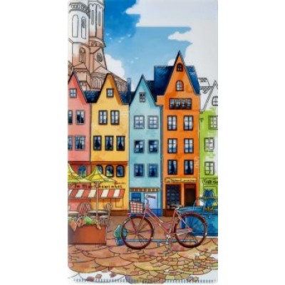 Папка для документов пластиковая 11х20.5 см, Город (53258) Папка для документов пластиковая 11х20.5 см, Город (53258)