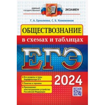 Ермоленко, Кожевников: ЕГЭ 2024. Обществознание в схемах и таблицах. Все разделы и темы Кодификатора ЕГЭ. Понятия и термины Ермоленко, Кожевников: ЕГЭ 2024. Обществознание в схемах и таблицах. Все разделы и темы Кодификатора ЕГЭ. Понятия и термины