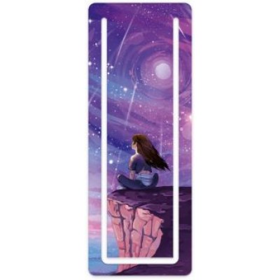 Закладка для книг картон. На краю мира, картон с вырубкой Закладка для книг картон. На краю мира, картон с вырубкой