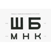 Таблица Д. А. Сивцева для исследования остроты зрения