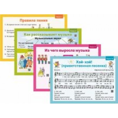 Наталья Грачева: Музыка. 1 класс. Демонстрационные плакаты. 12 плакатов Наталья Грачева: Музыка. 1 класс. Демонстрационные плакаты. 12 плакатов