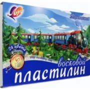 Пластилин восковой, 24 цвета, со стеком, в ассортименте