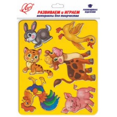 Трафарет фигурный Веселое подворье, цвет в ассортименте Трафарет фигурный Веселое подворье, цвет в ассортименте