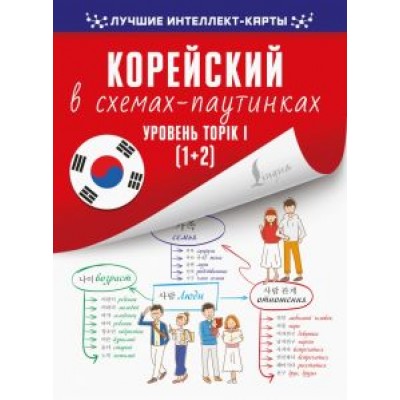 Корейский в схемах-паутинках. Уровень TOPIK I (1+2) Корейский в схемах-паутинках. Уровень TOPIK I (1+2)