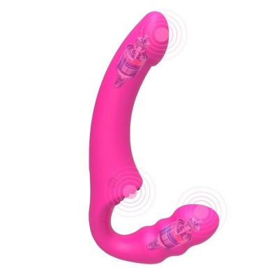 Розовый безремневой страпон Straples Strap-On Dildo Розовый безремневой страпон Straples Strap-On Dildo