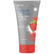 Съедобный лубрикант Frenchkiss с ароматом клубники - 75 мл.