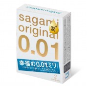 Увлажнённые презервативы Sagami Original 0.01 Extra Lub - 2 шт.