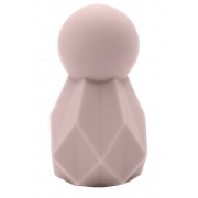 Розовый перезаряжаемый вибратор Polyhedron - 8 см.