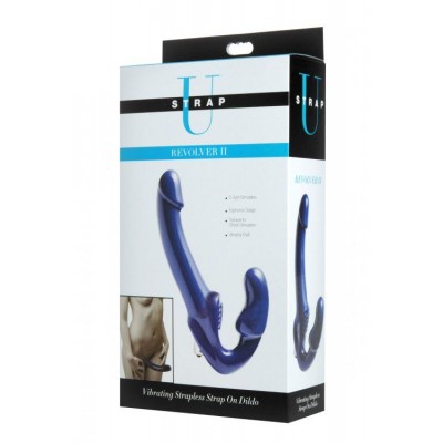 Синий безремневой вибрострапон Revolver II Синий безремневой вибрострапон Revolver II