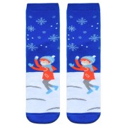 Махровые женские носки с рисунком в виде мальчика Лапландия