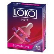 Стимулирующая насадка на пенис LOKO HOT с возбуждающим эффектом