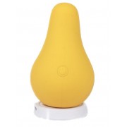 Желтый перезаряжаемый вибратор Juicy Pear - 8,2 см.