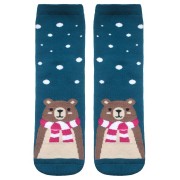 Махровые женские носки Лапландия с мишками