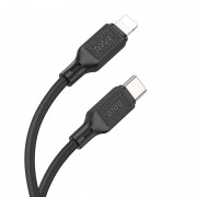 Кабель Hoco X90 Cool silicone PD charging data cable for iP - Black