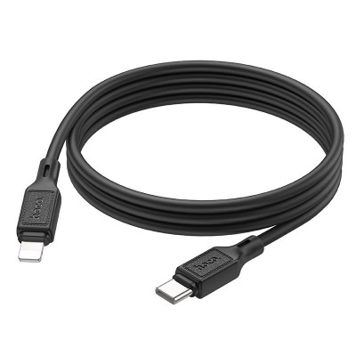 Кабель Hoco X90 Cool silicone PD charging data cable for iP - Black Кабель Hoco X90 Cool silicone PD charging data cable for iP - Black