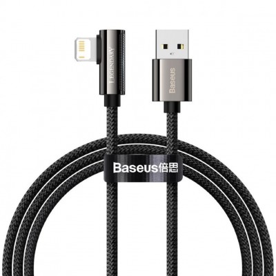 Кабель Baseus Legend Series Elbow Fast Charging Data Cable USB to iP 2.4A 1m (CALCS-01) - Black Кабель Baseus Legend Series Elbow Fast Charging Data Cable USB to iP 2.4A 1m (CALCS-01) - Black