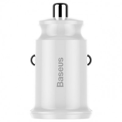 Автомобильное зарядное устройство Baseus Grain Car Charger (Dual USB 5V 3.1A) (CCALL-ML02) - Белый Автомобильное зарядное устройство Baseus Grain Car Charger (Dual USB 5V 3.1A) (CCALL-ML02) - Белый