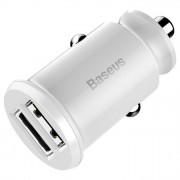 Автомобильное зарядное устройство Baseus Grain Car Charger (Dual USB 5V 3.1A) (CCALL-ML02) - Белый