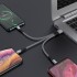 Кабель hoco X47 3-in-1 Harbor charging cable (Lightning+Micro+Type-C) - Metal Gray Кабель hoco X47 3-in-1 Harbor charging cable (Lightning+Micro+Type-C) - Metal Gray