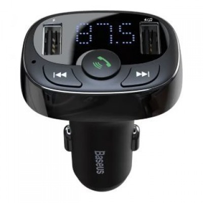 FM-трансмиттер BASEUS T shaped S-09A car bluetooth MP3 player (standard edition) CCMT000001 - Черный FM-трансмиттер BASEUS T shaped S-09A car bluetooth MP3 player (standard edition) CCMT000001 - Черный